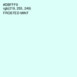 #DBFFF9 - Frosted Mint Color Image